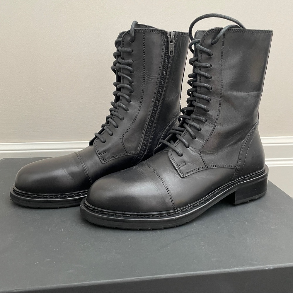 Ann Demeulemeester Black Tucson Nero Combat Boots BNIB